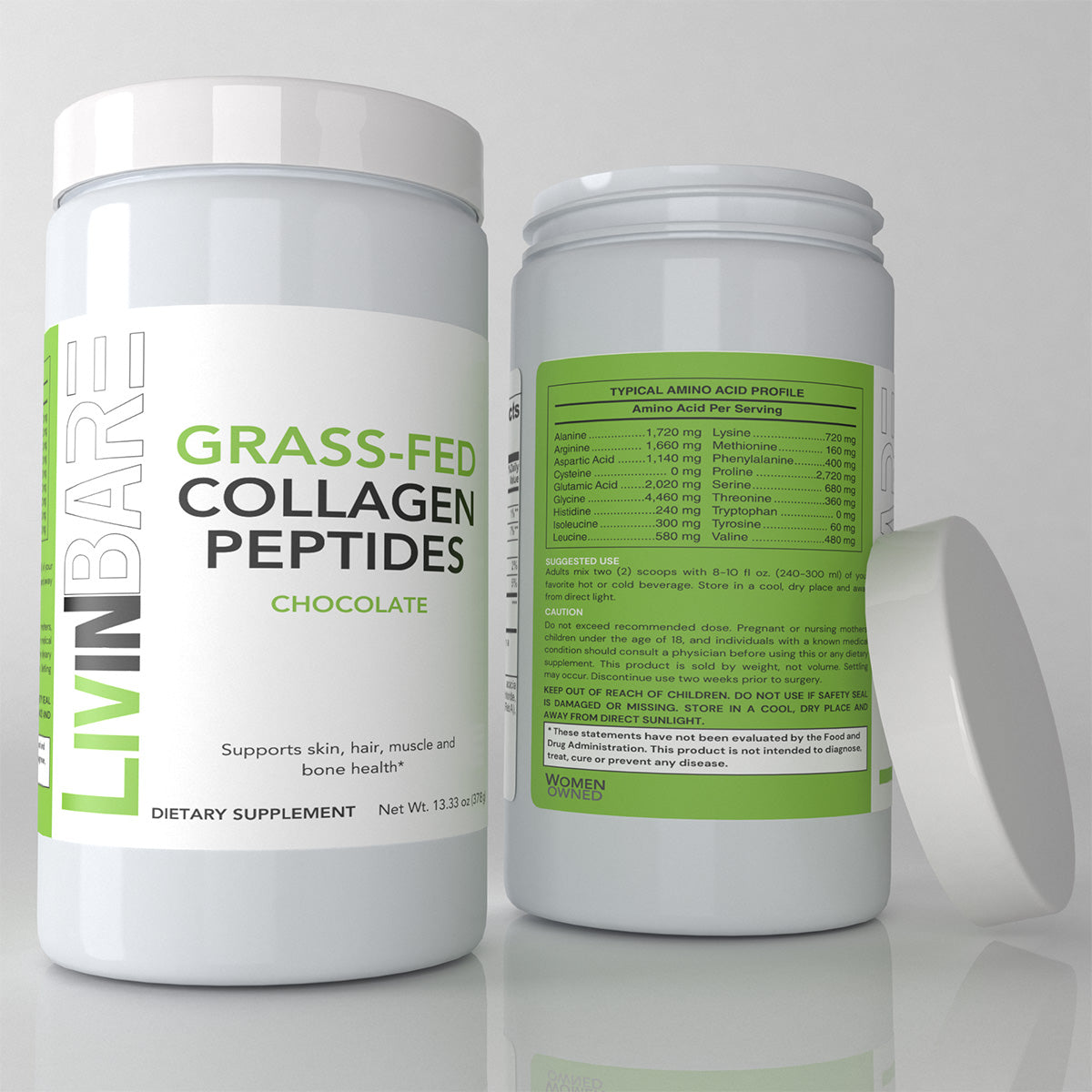 Grass-Fed Collagen Peptides Powder (Chocolate)