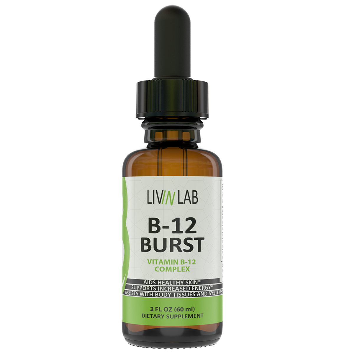 ay Goodbye to Fatigue. B12 Burst Liquid B-12 Enhances Alertness and Energy Levels for Lasting Performance.