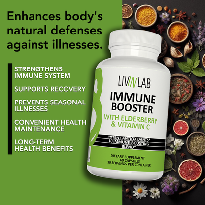 Defend, protect, thrive – with Livin Lab Immune Booster, you're unstoppable!