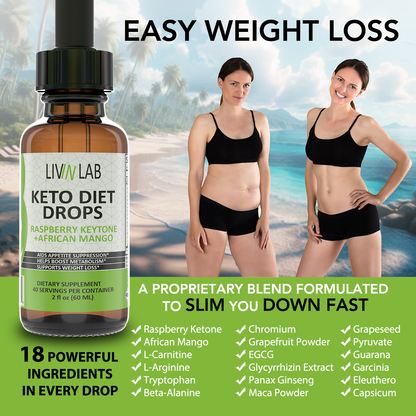 Harness the Power of Antioxidants: Loaded with potent antioxidant ingredients, our Keto Diet Drops support overall health while targeting stubborn fat deposits.