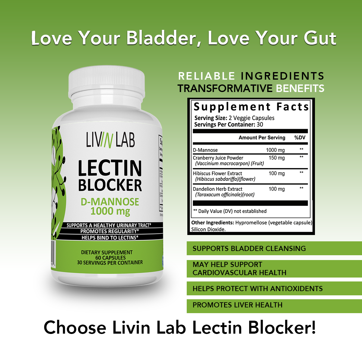 Relief at Last! Livin Lab Lectin Blocker: Your Key to a Blissful Urinary Tract.