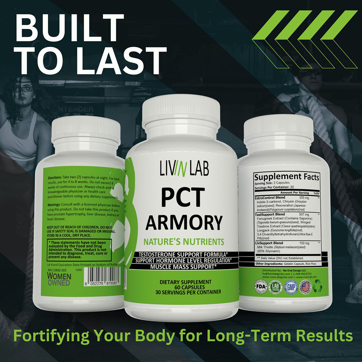 Struggling with body fat? PCT Armory supports a lean, muscular physique, helping you achieve the body you’ve always wanted.