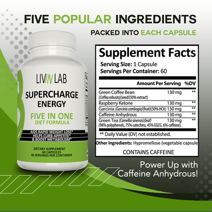 Feeling drained and defeated by low energy and excess weight? Supercharge Energy – your ticket to reclaiming your vitality and confidence! Restored energy, boosted metabolism, supported weight loss. Sure! 